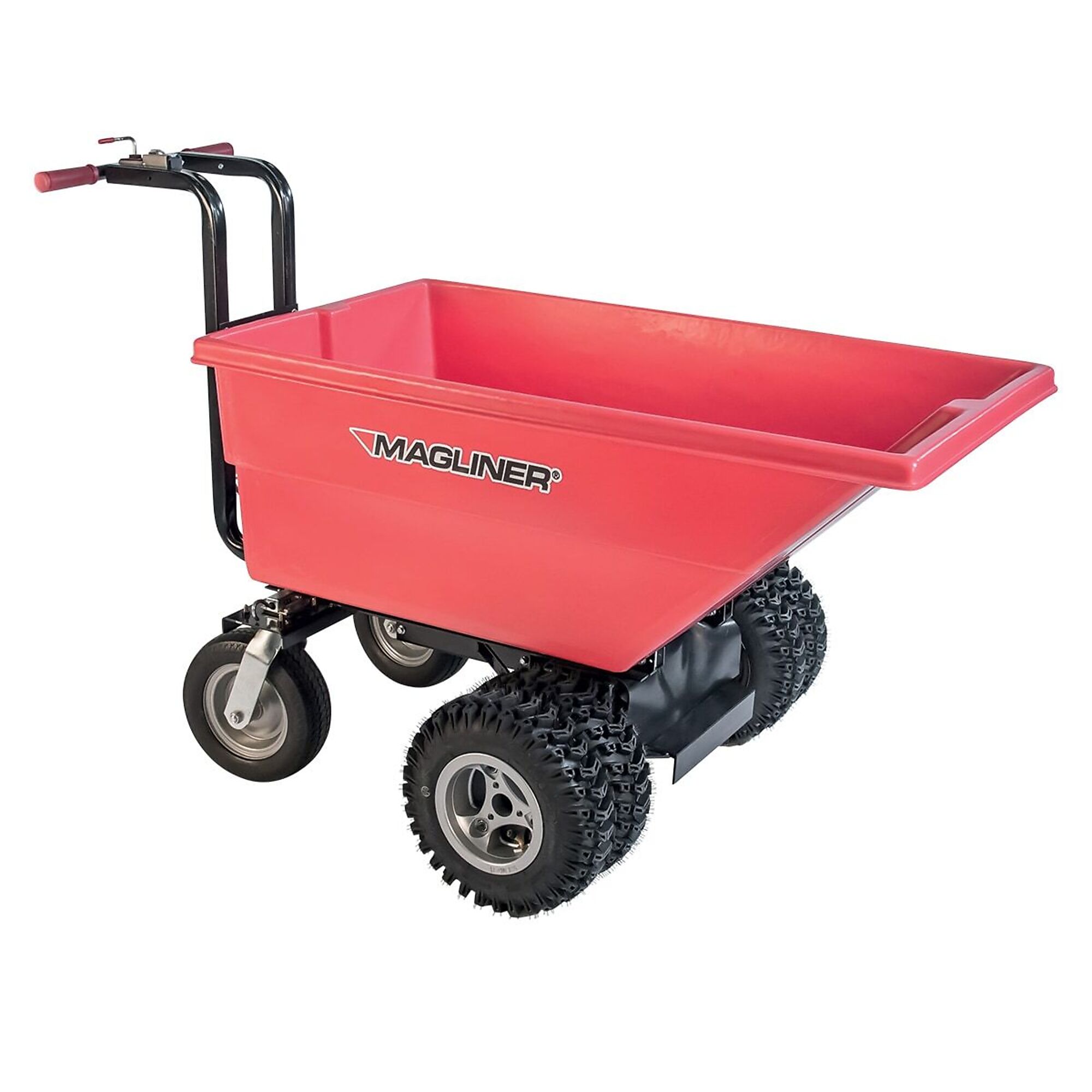 Motorized Hopper Cart - Dual Pneumatic Tires and 6 Cu Ft Tub